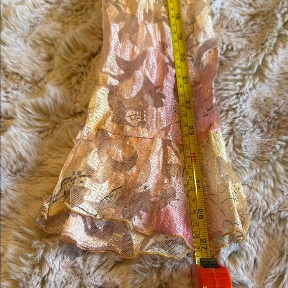 Teatro Dei Sogni by Beppe Bondi Gold and Cream Textured Robe size 14 - Picture 12 of 15